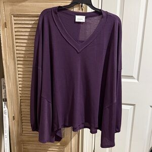 ANDREE BY UNIT Women's Long Sleeve Top in Rich Purple